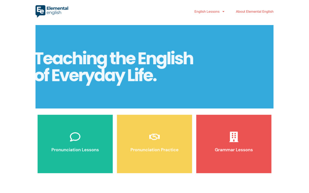 Visit website for Elemental English