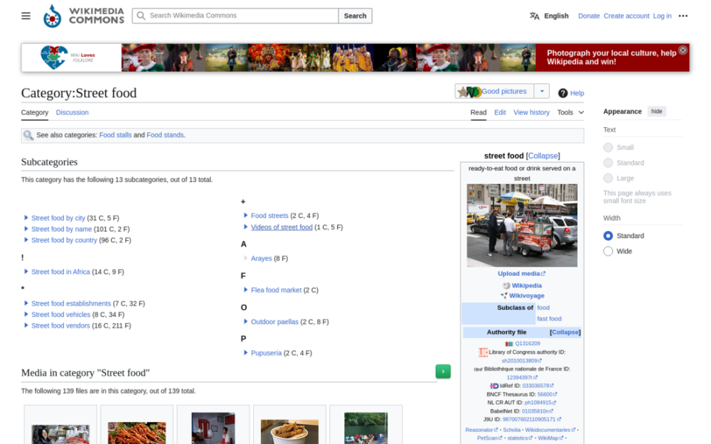 Visit website for Talking About Street Food