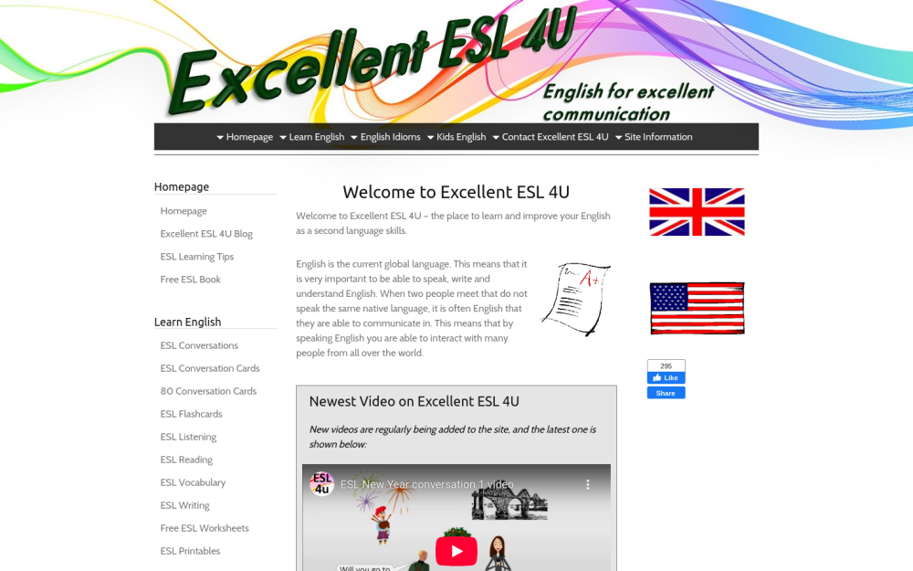 Visit website for Excellent 4U ESL